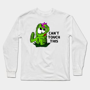 Funny Cartoon Cactus Long Sleeve T-Shirt